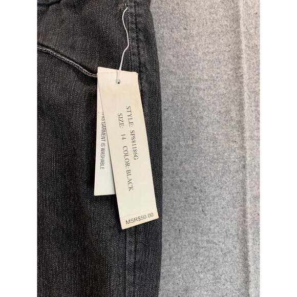 Larry Levine Stretch Pants Women's Size 14 Black Color - Picture 6 of 6